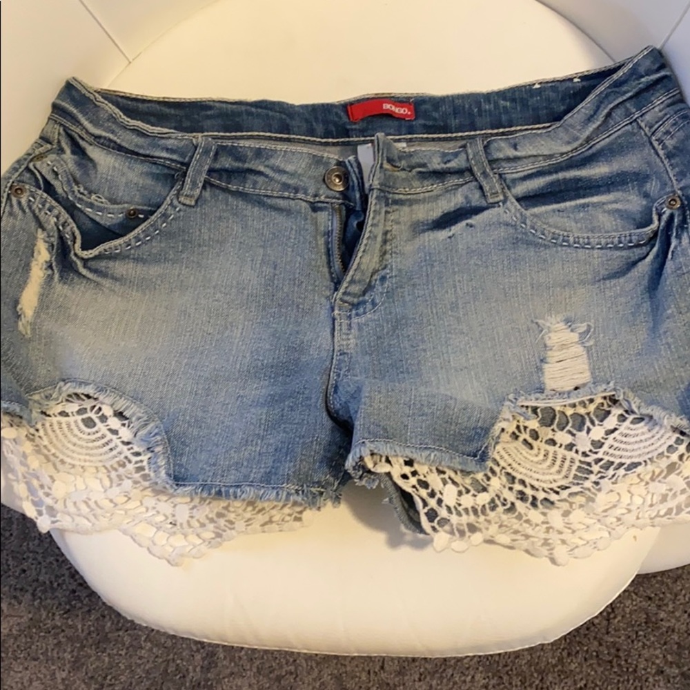 Bingo Lace Jean Shorts